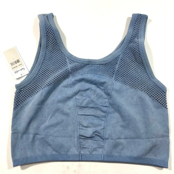 New Splendid Moonlight Blue Ombre Sleeveless Crop Top - Picture 2 of 6